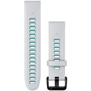 Quickfit® 20 mm Silikonarmband Whitestone Aqua - One Size