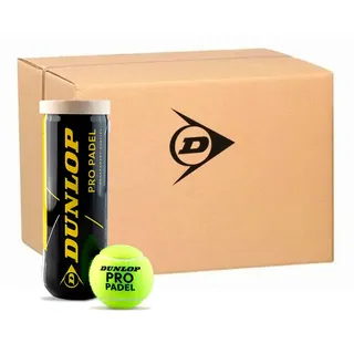 Dunlop Pro Padel Padelballbox - Yellow - 24 x 3 Kugeln
