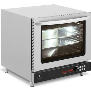 Royal Catering Heißluftofen 2800 W Timer 3 Funktionen 4 Bleche