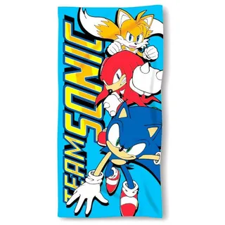 Sonic The Hedgehog Handtuch 70cm x 140cm, entzückendes Accessoire für den Strand blau