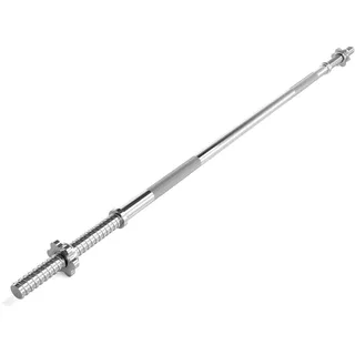 ScSPORTS ScSPORTS® Langhantelstange - 120/140/160/180 cm, 30mm, bis 120kg, Stahl, Chrom, Stern-/Federverschluss - Langhantel, Hantelstange, Langhantel-Stange, Bankdrücken (Sternverschluss (160 cm))