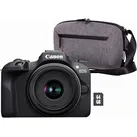 Canon EOS R100 + RF-S 18-45mm F4.5-6.3 IS STM (18 - 45 mm, 24.10 Mpx, APS-C / DX), Kamera, Schwarz