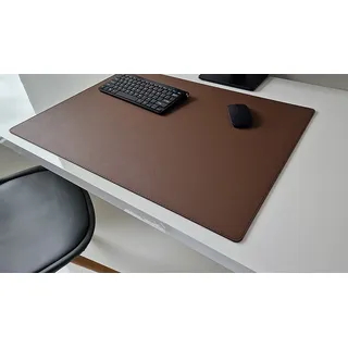 Profi Mats Schreibtischunterlage Sanftlux Kunst Leder 12 Farben un 3 Gr. braun 90 cm