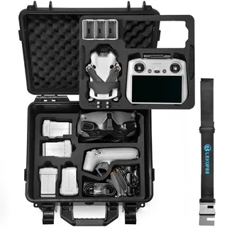 Lekufee Wasserdichtes Hartschalenkoffer für DJI Mini 4 Pro,DJI Mini 3 Pro,Mini 3 Drohne,DJI RC 2,DJI RC N2/N1,DJI Goggles 3(Nicht für Goggles N3)/2/Integra,DJI RC Motion 2 und Zubehör (nur Tasche)