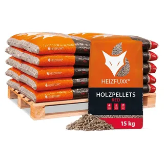 Heizfuxx Holzpellets Red 15 kg x 20 Sack 300 kg Palette