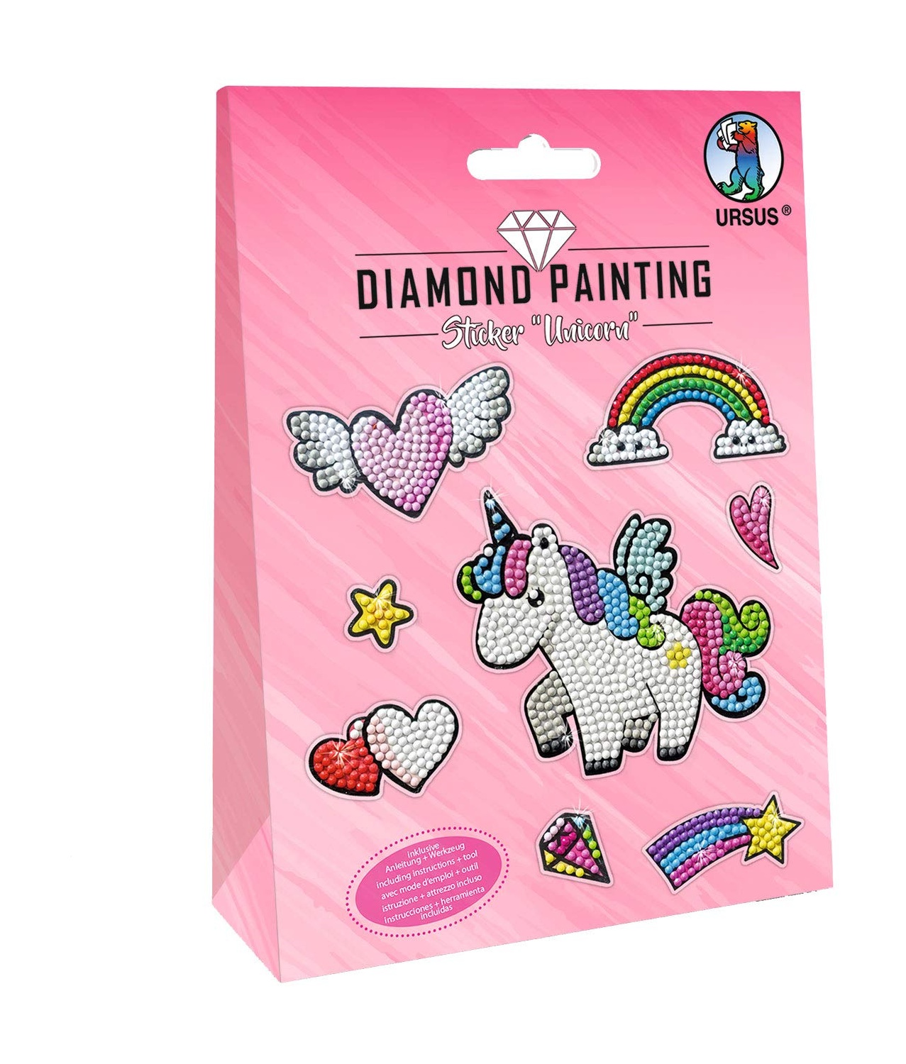 Bild Diamond Painting Sticker Unicorn,