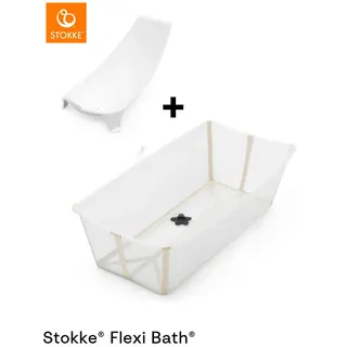Stokke FLEXIBATH 2-tlg. SET Badewanne XL & Badewannensitz, beige