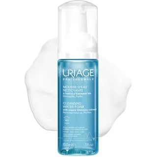 Uriage Reinigungsschaum mit Bio-Edelweiß - Ultra-weicher, luftiger Schaum, abspülbar - Entfernt perfekt Make-up, hinterlässt weiche Haut - Blumiger Duft - Seifenfrei - Physiologischer pH-Wert - 150ml