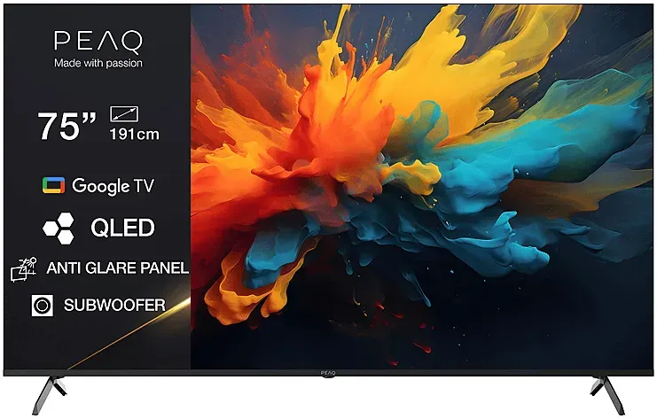PEAQ PTV 75GQU-5025C AG TV (Flat, 75 Zoll / 189,0 cm, QLED 4K, SMART TV)