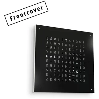 QLOCKTWO Earth 45 Frontcover Steel Series Black Pepper