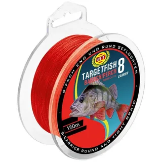 WFT TF8 Barsch red 150m - Barschschnur, Durchmesser/Tragkraft:0.10mm / 7kg Tragkraft
