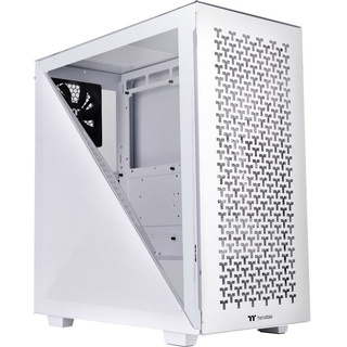 Thermaltake Divider 300 TG Air Snow | Mid-Tower-ATX-PC-Gehäuse | gehärtetes Glasseitenteil | Mesh-Panel | weiß