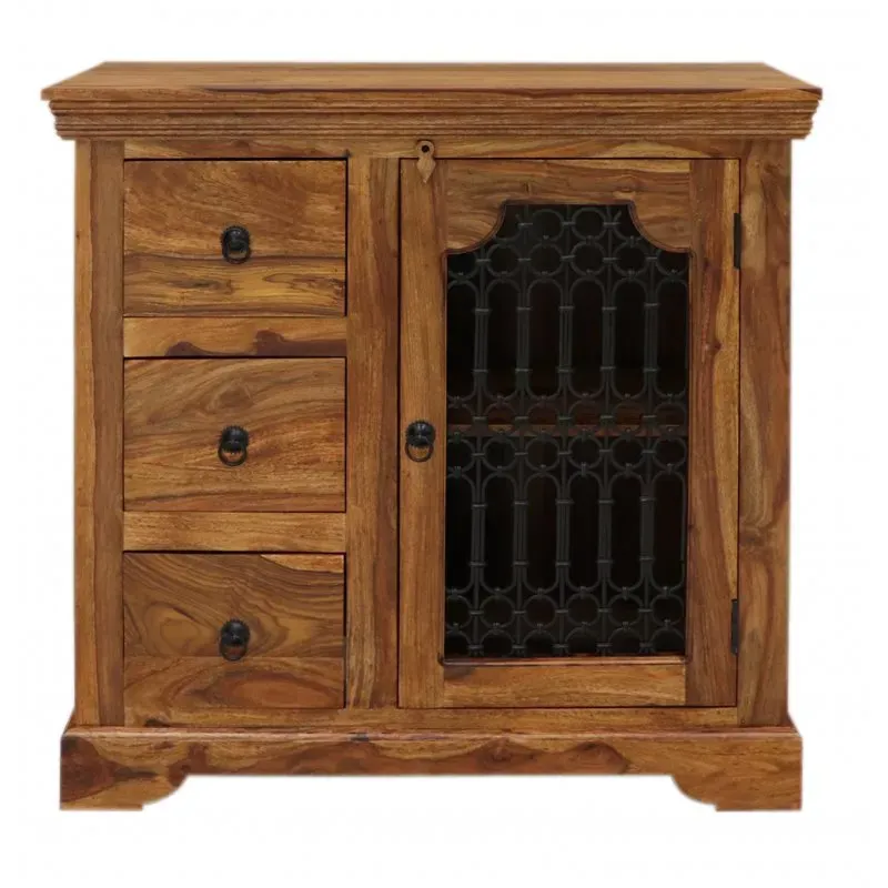 Kommode Jali 90x90x45 aus indischem Sheesham-Massivholz