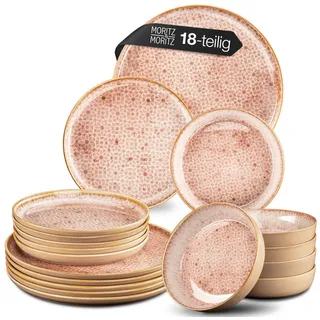 Moritz & Moritz TERRA 18-tlg Geschirrset rosa - Rosa