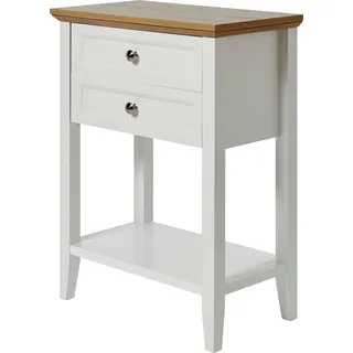 Jahnke »CLASSIC CONSOLE 60«, Konsolentisch, Beistelltisch, 2 Schubladen und 1 Ablage, 60x34x78 cm weiß