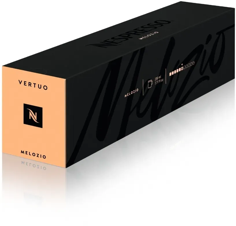 Nespresso Melozio Vertuo Line 10 Signature Kaffeekapseln Gold 230ml Sanft & Ausgewogen