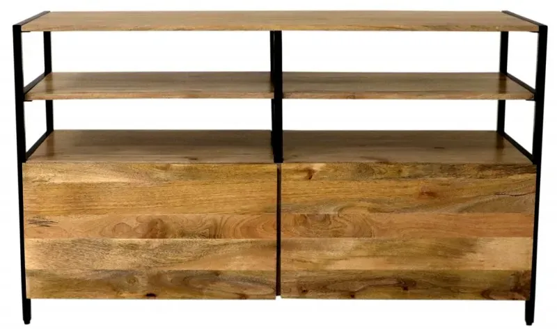 Fernsehtisch Gita 130x75x45 aus Mango-Massivholz