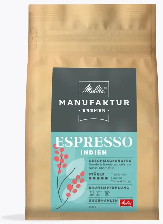 Melitta® Manufaktur-Kaffee Bremen Espresso Indien 500g