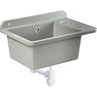 GOSPO Ausgussbecken 50,5 x 34 x 26,5 cm Grau