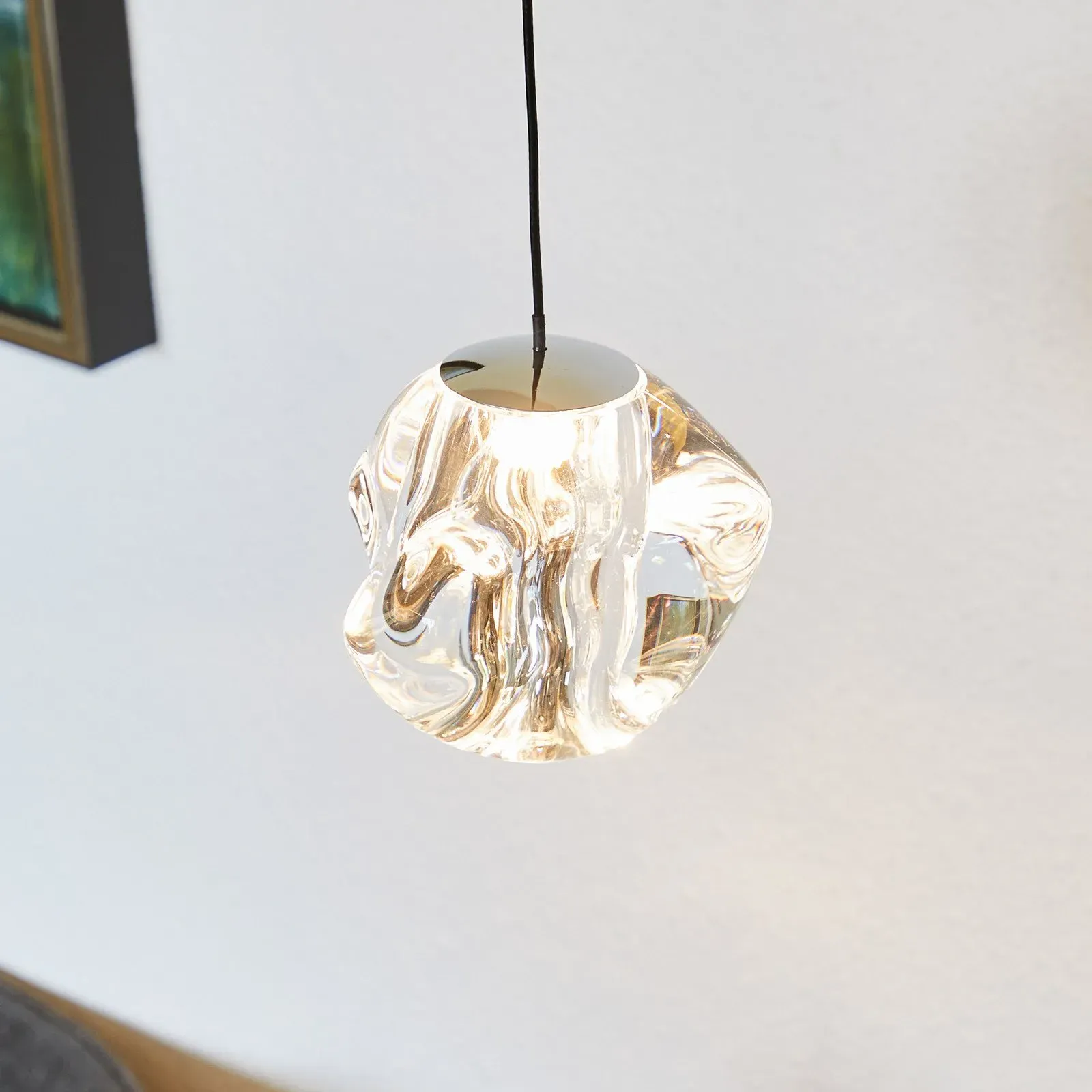 Pendelleuchte LOOM DESIGN, Ice Ball, dimmbar, Metallisch, für Wohnzimmer, Metall, Modern - 10