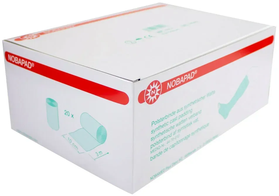 Noba Nobapad Polsterbinden aus synthetischer Watte 5 Rollen 3 m x 10 cm