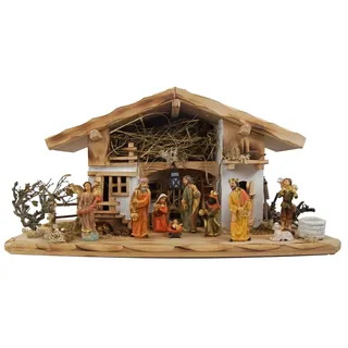 Krippenbaustudio Böhner Wundervolle Weihnachtskrippe Neunhof inkl. 12-tlg. Figurensatz K 650-9,