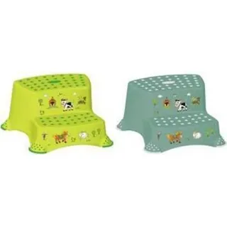 keeeper kids Tritthocker ''igor Funny Farm, zweistufig, grün nordic-green, mit Aufdruck, Tragkraft: 120 kg, mit