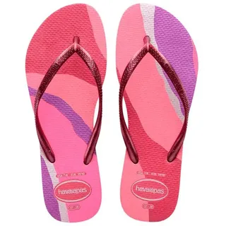 Havaianas Slim Palette Glow (Mini Me), Flip Flop Girls, Velvet Rose, 9 UK Child