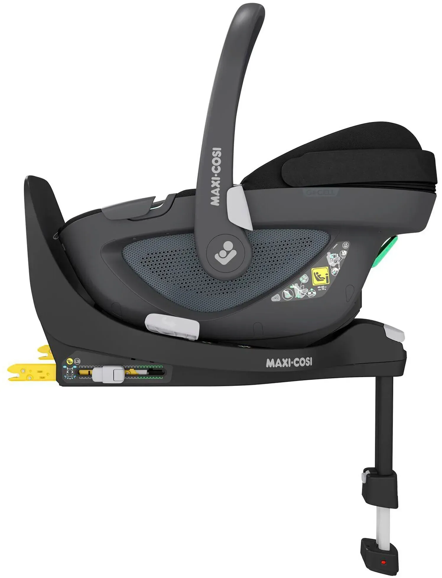 Maxi-Cosi Babyschale Pebble 360 inkl. Isofix-Basis FamilyFix, schwarz