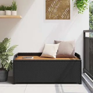 vidaXL Sitzbank 123 x 54 x 50 cm Schwarz