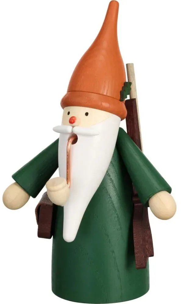 Seiffener Volkskunst Räucherfigur Traditionswichtel Jägerwichtel