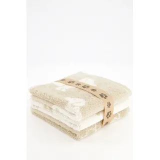 CAWÖ Seiftücher WE LOVE Dogs Bundle beige 30x30