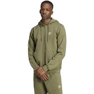Adidas Trefoil Essentials Reißverschlusspullover Olive Strata S