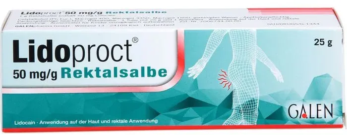 LIDOPROCT 50 mg/g Rektalsalbe 25 g