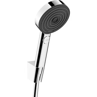 Hansgrohe Pulsify Select S Brausegarnitur mit Halter, 3 Strahlarten, 24305000