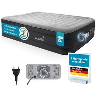 Skandika Doppel Luftmatratze Sveja Premium | 2 Personen, selbstaufblasend - Pumpe, schwarz No Size