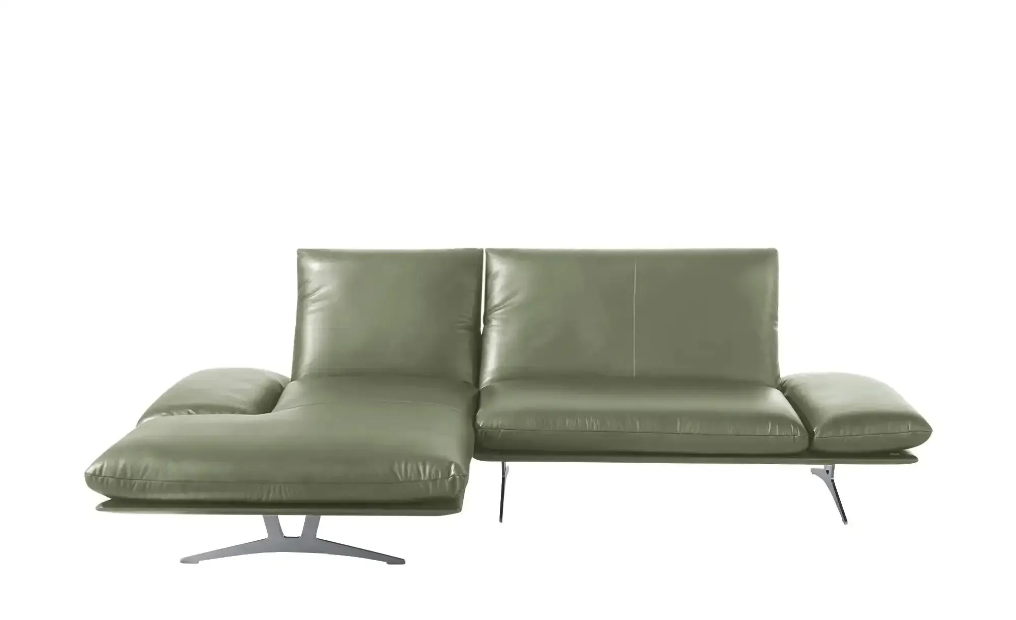 KOINOR Ecksofa Echtleder Francis ¦ grün ¦ Maße (cm): B: 284 H: 93 T: 159.0