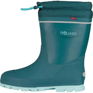 TROLLKIDS Isfjord Thermo Winter Rubber Boot XT Schneeschuhe - Teal - EU 38