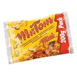 Mr.Tom Müsliriegel Minis Peanut, je 14g, 14 Riegel