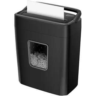 Bonsaii Aktenvernichter 8 Blatt, Papierschredder mit Sicherheitsstufe P-4, Kreuzschnitt 5 x 14 mm, Schredder für Zuhause und Büro, 16L Auffangbehälter, Start-Stopp-Funktion, Überhitzungsschutz, C261-C