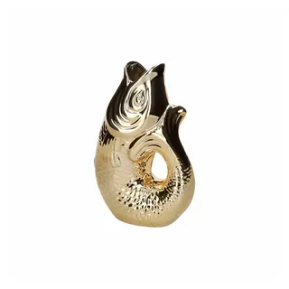 Giftcompany Monsieur Carafon Vase/Karaffe Fisch S Gold 1,2l