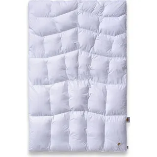 SCHLAFKÖNIG Daunendecke extra warm 135x200 für Winter ® | Winterbettdecke | Atmungsaktiv | Made in Germany