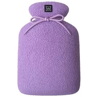 Warmpi Buddy - Elektrische Krug - Kabellos - Warm auf 2 Seiten - Infrarot bis 65°C - Weicher Plüsch Teddy Stoff und Samt - inkl. Warmpi Powerbank (10.000mah) - 3 Stufen - 30x20 cm (Violett)