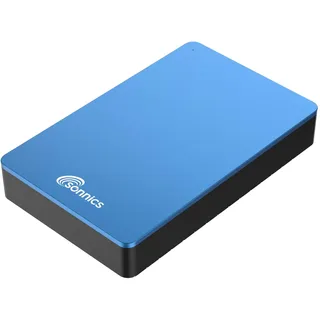 Sonnics 2TB Blau Externe Desktop-Festplatte, USB 3.0 kompatibel mit Windows PC, Mac, Smart TV, Xbox One und PS4