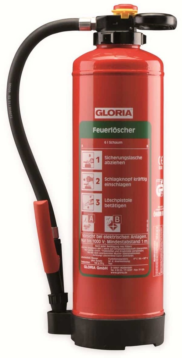 Schaum-Feuerlöscher Gloria SK 6 Pro