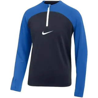 NIKE Academy Pro Drill Kinder Langarm-Shirt mit Dry-Fit Technologie bequemes Fitness-Shirt DH9280-451 Dunkelblau - XS