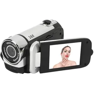 Digital Video Camera, 16MP HD Camcorder, 2.4 Inch Rotatable Screen 1080P Digital Camera, 16X Zoom Video Recorder with Fill Light for Kids Beginners