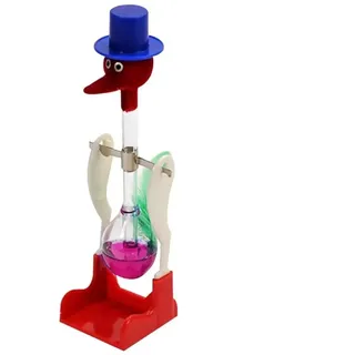 Muuoeou Transparenter Trinkvogel mit Flüssigem Motion Balance Trinkwasservogel Non-Stop-Lernspielzeug für Kinder,E