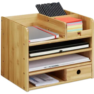 Relaxdays Relaxdays, Dokumentenablage, Schreibtisch-Organizer (A4)