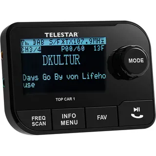 Telestar Top Car 1 DAB/ KFZ Adapter RDS UKW Autoradio Radio Digitalradio